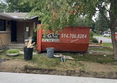 Conteneur de débris en tout genre à Montréal - Location de conteneur Montréal