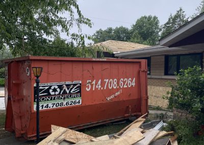 Conteneur de débris en tout genre dans la région de Montréal - Location de conteneur Montréal