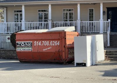 Location de mini conteneur pour petit travaux de rénovations à Lachute - Location Conteneur Montréal