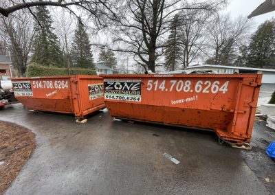 Location de petits conteneurs de chantier pour entrepeneur à Longueuil - Location de conteneur Montréal